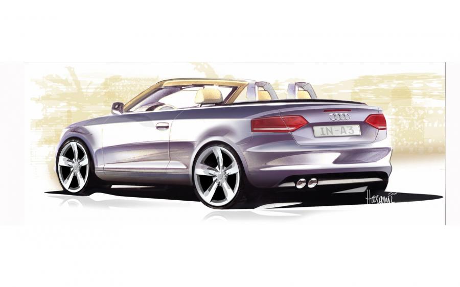 Эскиз Audi A3 2.0 TDI Cabriolet (8PA) 2008 года  (фото 31 из 35)